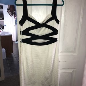 Guess brand Black and white fitted dress
